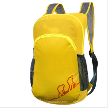 Sac pliant extérieur, sac à dos jaune pour enfants